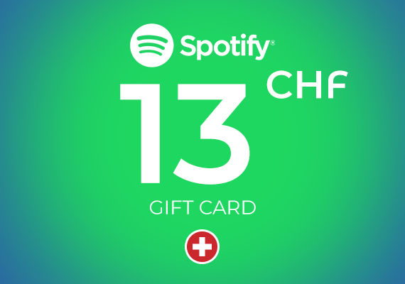 Spotify Gift Card 13 CHF Key - SWITZERLAND
